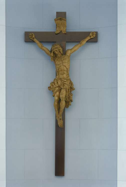 Crucified, Czech war-memorial Most, 310 cm